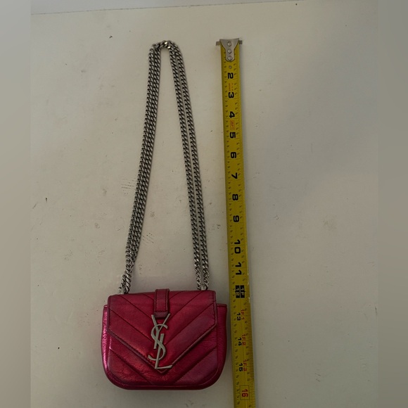 SAINT LAURENT Chevron Monogram Micro Crossbody - Picture 7 of 7